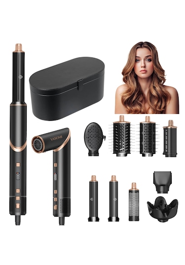 Witero 9in1 Ultra Airwrap Multi-styler Siyah Saç Şekillendime Set