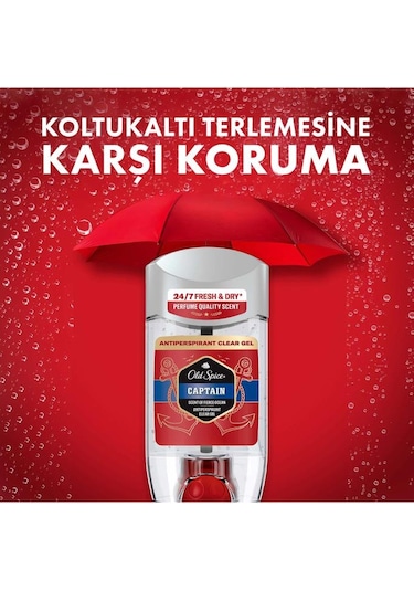 Old Spice Captain Terlemeyi Önleyici Şeffaf Jel 70 Ml