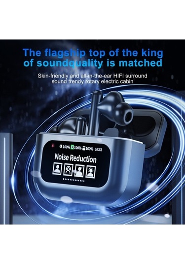 Pazly Springsun Dokunmatik Ekranlı Kulaklık 24h Çalma Süresi Ipx5 Su Geçirmez Şarjlı Spor Kulaklık Bluetooth 5.4