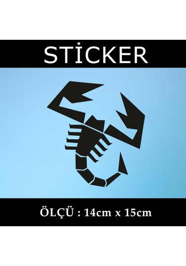 akrep sticker etiket araba  motosiklet uyumlu