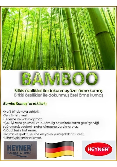 Heyner Bamboo Ortopedik Yatak Yaylı Bebek Yatağı 80 x 140 CM