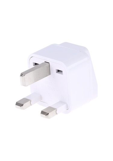 Taşınabilir Evrensel Soket - İngiltere Fiş Güç Adaptörü Seyahat Şarj Cihazı Beyaz