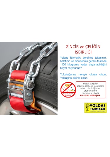 Yoldaş Takmatik 8'li Gold Takmatik Kar Zinciri Suv Ve Binek İçin