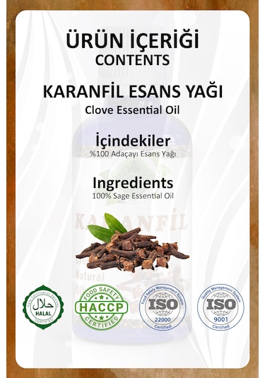 Karanfil Yağı Clove Essential Oil 20 Ml.