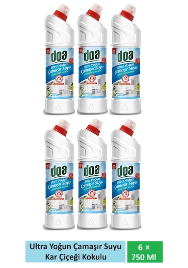 Doa Ultra Çamaşır Suyu Kar Beyazı 6 X 750 Ml 6'lı Set