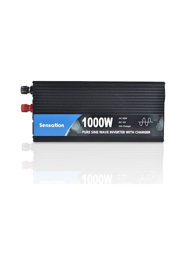 Sensation 1000w Watt 1 Kw Tam Sinüs Şarjlı 15a Ekranlı İnverter 12/220v Çevirici İnverter Dw Serisi