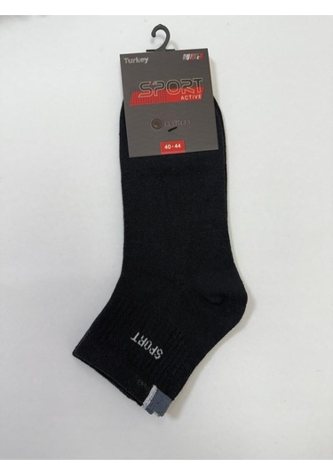 5'li Yıkanmış Lacivert Pamuk Yarım Konç Çorap Lacivert