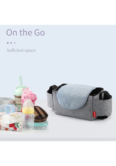 Sones Bebek Arabası Çantaları Büyük Kapasiteli Anne Bezi Çantası Çok İşlevli Seyahat Bezi Çantası Annelik Hemşirelik Askılı Saklama Çantası Gri