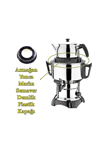Armağan ve Yonca Elektrikli Semaver Plastik Demlik yuvası
