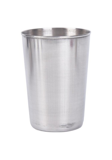 4 Adet Pratik Paslanmaz Çelik Kapak Kupa Kamp Bardak İçme Kahve Çay Bira Ile Kılıf 170 Ml Gümüş