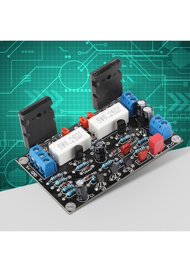 Moveevo 2sc5200+2sa1943 Transistörlü Güç Amfi Kartı - 100w/150w, Hoparlör Koruma Devresi, 10-45v Çift Dc Girişi, Hızlı Kurulum