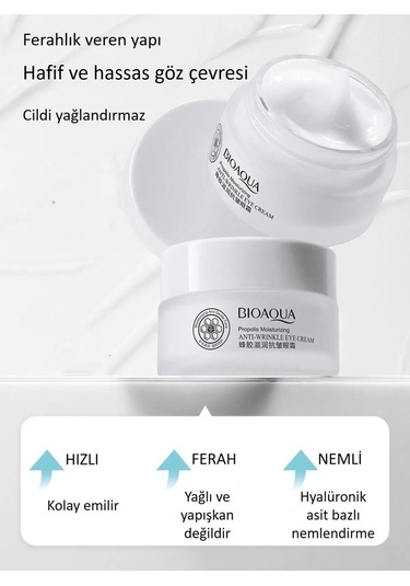 Bioaqua Kırışıklık Karşıtı Propolis İçerikli Nemlendirici Göz Kremi 20 G
