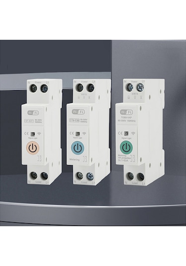 Maiyame Stm-63m 63a Akıllı Sigorta, Tuya Wifi İle Uzaktan Kontrol, Zamanlama Ve Enerji Ölçüm Özellikli, 90-360v Tuya Wifi