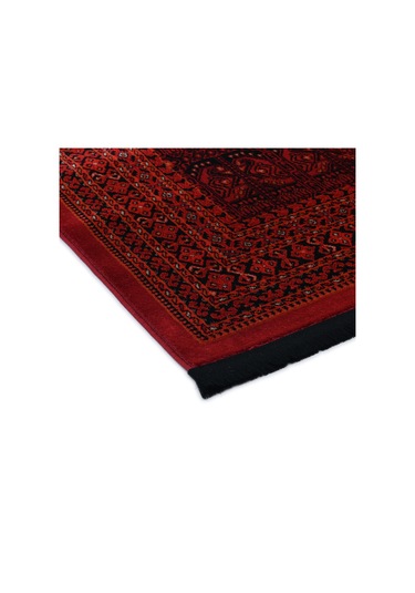 Afgan Türkmen Otantik Desenli Dokuma Kırmızı Oturma Odası Salon Mutfak Halısı Yolluk 0024a Kırmızı