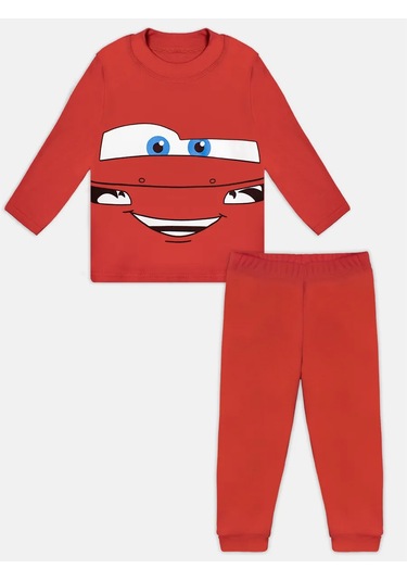 Mami-kids Uzun Kollu Yenidoğan Bebek Pijaması 351301715 Kırmızı