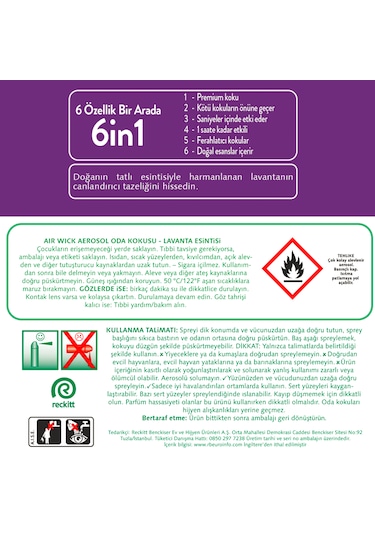 Air Wick Aerosol Lavanta Esintisi 300 ML