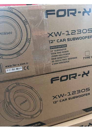 For-x Xw 30 Cm Subwofer Kabinsiz 1000w 250 Bas Rms Yeni Seri