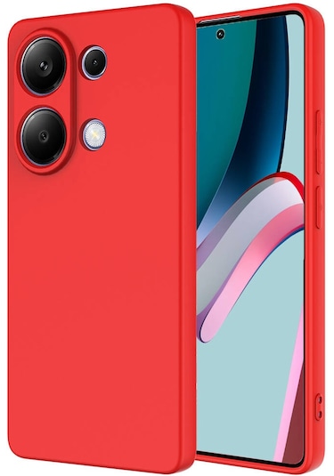 Xiaomi Poco M6 Pro 4g Kılıf Zore Mara Lansman Kapak Kırmızı