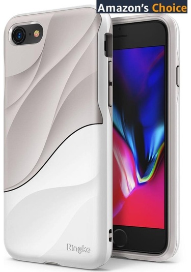Ringke Wave iPhone 7/8 İle Uyumlu Kılıf Gray White