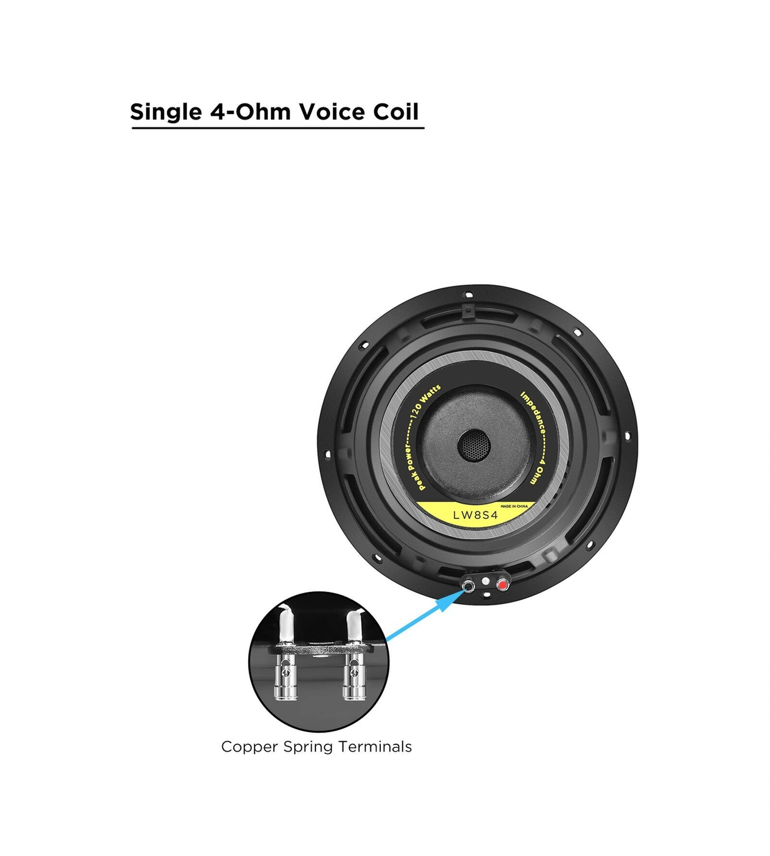 Recoil Lw-8s4 20cm Subwoofer 160 Watt