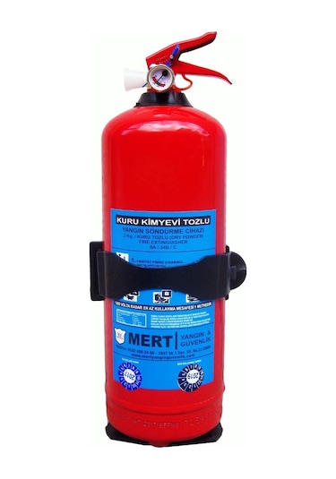 Denizcilik - Marine Sörvey Sertifikalı Abc Tozlu Yangın Tüpü 2 KG