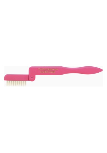 Tweezerman Folding Ilashcomb Katlanabilir Kirpik Tarağı Makyaj Fırça Ve Aplikatörleri Pembe