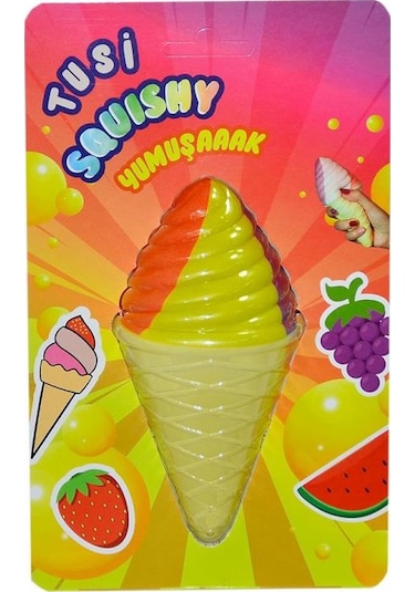 0014 Köpük Squishy Helezon Dondurma-Tusi