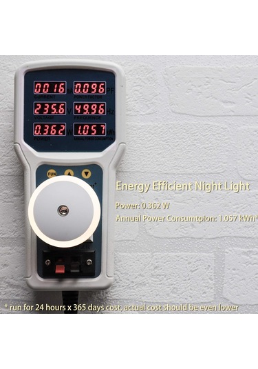 Kırmızı Gece Lambası, Fişli Led Gece Lambası, Yuvarlak, Işık Sensörü