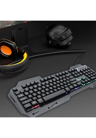 Dretech PG-8014 Usb Işıklı Game Klavye Ve Mause Set