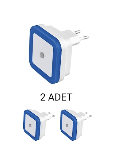 Cata Ct-9500 Fotoselli Led Gece Lambası 1w Mavi - 2 Li Paket Mavi