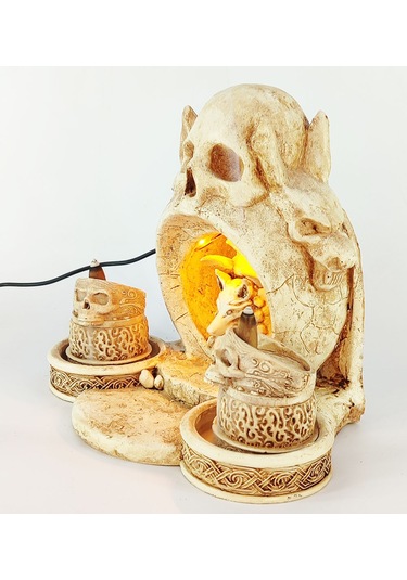 Kurukafa Işıklı Geri Akış Tütsülük Naturel