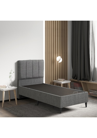 Relax Gri Baza 8 Mm + Haki Başlık Tüm Türkiye 90 x 190 CM
