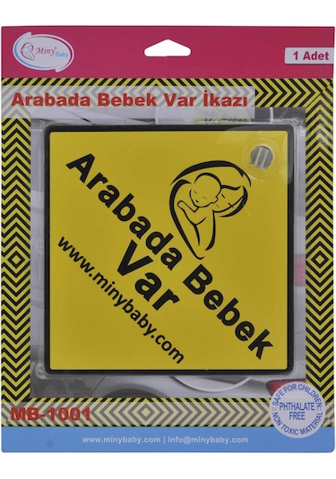 Minybaby Arabada Bebek Var İkazı