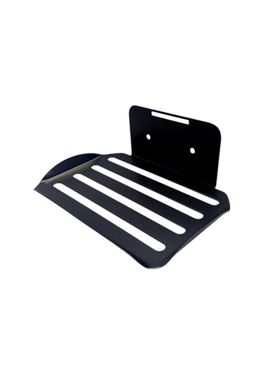 Kitaro Yapışkanlı Ve Vidalı Sabunluk Oval Mat Siyah Mat Siyah