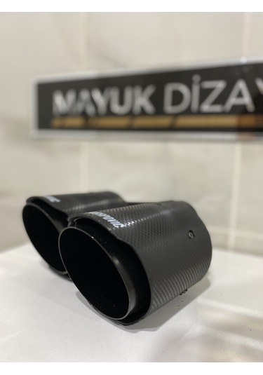 Akrapovic Karbon Egzoz Ucu Çift Çıkış 100mm Sol --mayukdizayn--