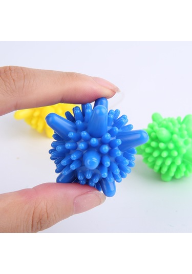 Konesam Abs Plastik Çamaşır Makinesi Temizleme Topları, Antistatik, Soğuk Su Etkili, Renk Geri Kazandırıcı, 10 Adet Paket Çok Renkli