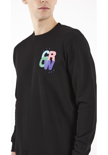 The Colour Siyah O-yaka Sweatshırt Siyah