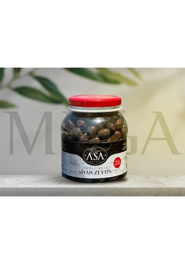 Asa Yağlı Sele Mega Siyah Zeytin 1 KG