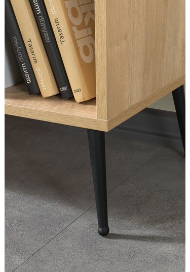 4111 Şile Metal Ayaklı Metal Kulplu 100 Cm Konsol - Tv Ünitesi - Yemek Odası - Kahve Köşesi Beyaz Beyaz - Safir