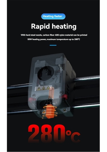 Sointeresting Flashforge Adventurer 5m Serisi Hotend 0.4mm Yüksek Hızlı Nozullar Ad5m Sıcak Uç Ekstruder 3d Yazıcı Aksesuarları