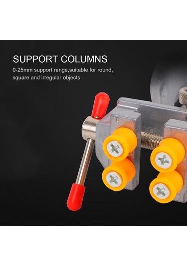 Tenfowee Vakumlu Mini Mengene - 360 Derece Dönebilir Alüminyum Başlık, 12-55mm Sıkma Aralığı İle Model Yapımı Ve Saat Tamiri İçin