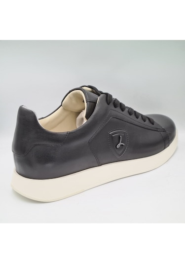 Libero 4704 Siyah Hakiki Deri Erkek Günlük Sneaker Ayakkabı Siyah