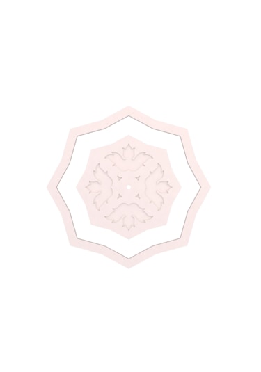 Motifpiyer Lamba Tavan Göbeği 15-model-16gen-91cm-dış-çitalı Beyaz