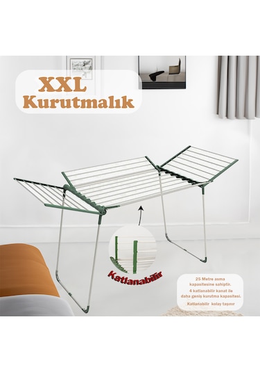 Doğrular Fortune Kurutmalık Beyaz Katlanır Hafif Dayanıklı Renkli