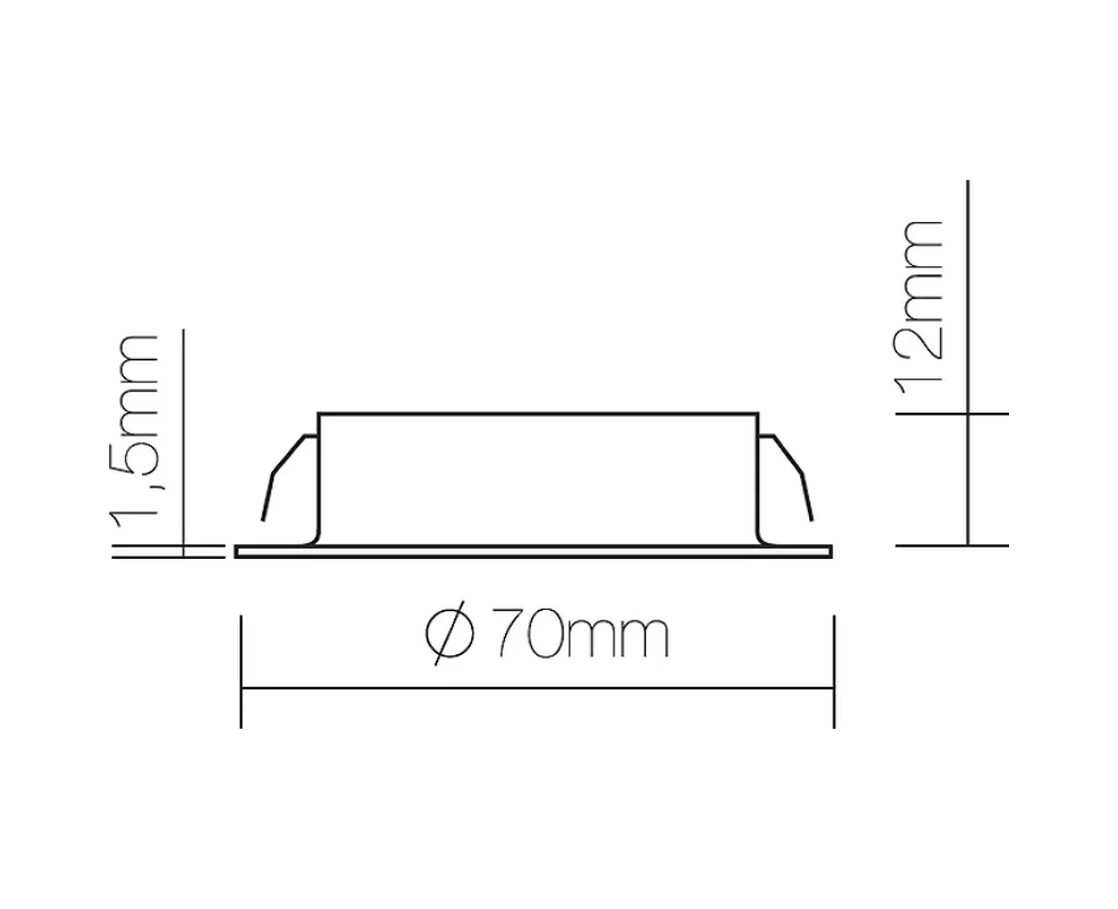 Gls Mobilya Gömme Led Aydınlatma 3,5 W 179856207 Krom