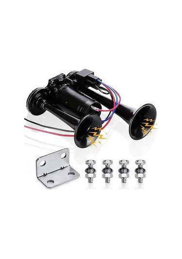 Novahub Yüksek Süper Sesle Korna Korna Korna Kiti, Kiti Havalı Araba Altın 2 150db 12v Ng Altın