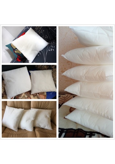 Geekyou Beyaz Kare Yastık İç Çekirdeği,聚酯-kumaş Malzeme, Pp Pamuk Doldurma, 40x40cm/45x45cm Seçenekli, Koltuk/yatak İçin Diğer