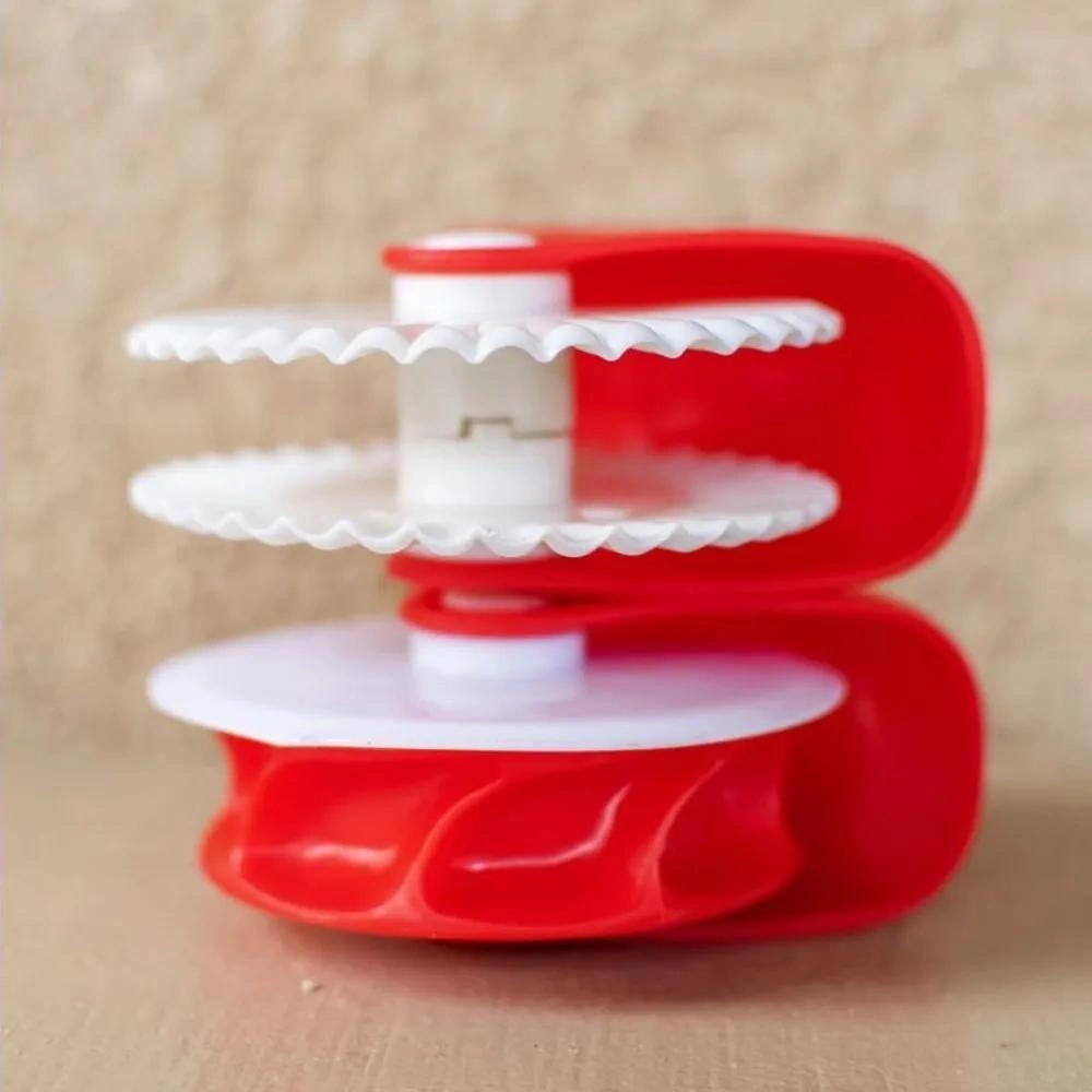 Qingmipy Manuel Pasta Kesici Seti: Dalgalı Ve Kıvrımlı Desenli Pastry Cutter, Mutfak Hamur İşleme Aracı Kırmızı