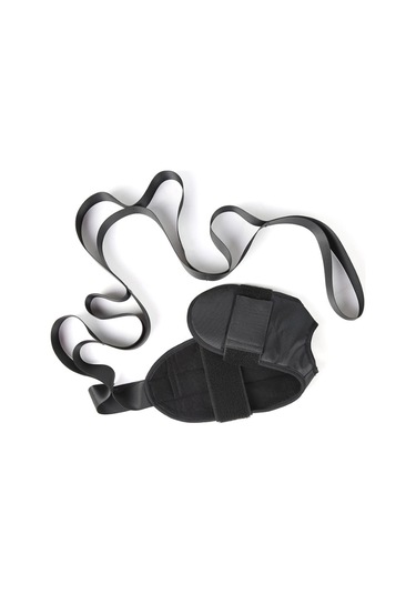 Geeroyoo Siyah Naylon Spor Ekipmanı Ve Ayak Egzersiz İyileştirme Kemer, 24x16x4.5cm Boyut, 115g Ağırlık Siyah