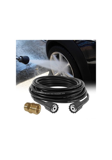 Yifomall Yüksek Basınçlı 50ft Uzatma Hortumu - 5800psı Dayanıklı Ve Adaptörlü